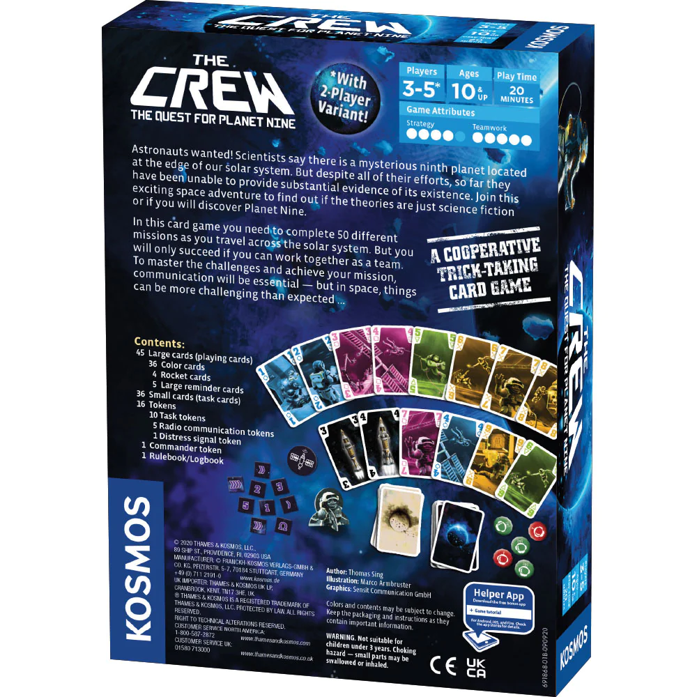 The Crew: The Quest for Planet Nine škatla zadaj