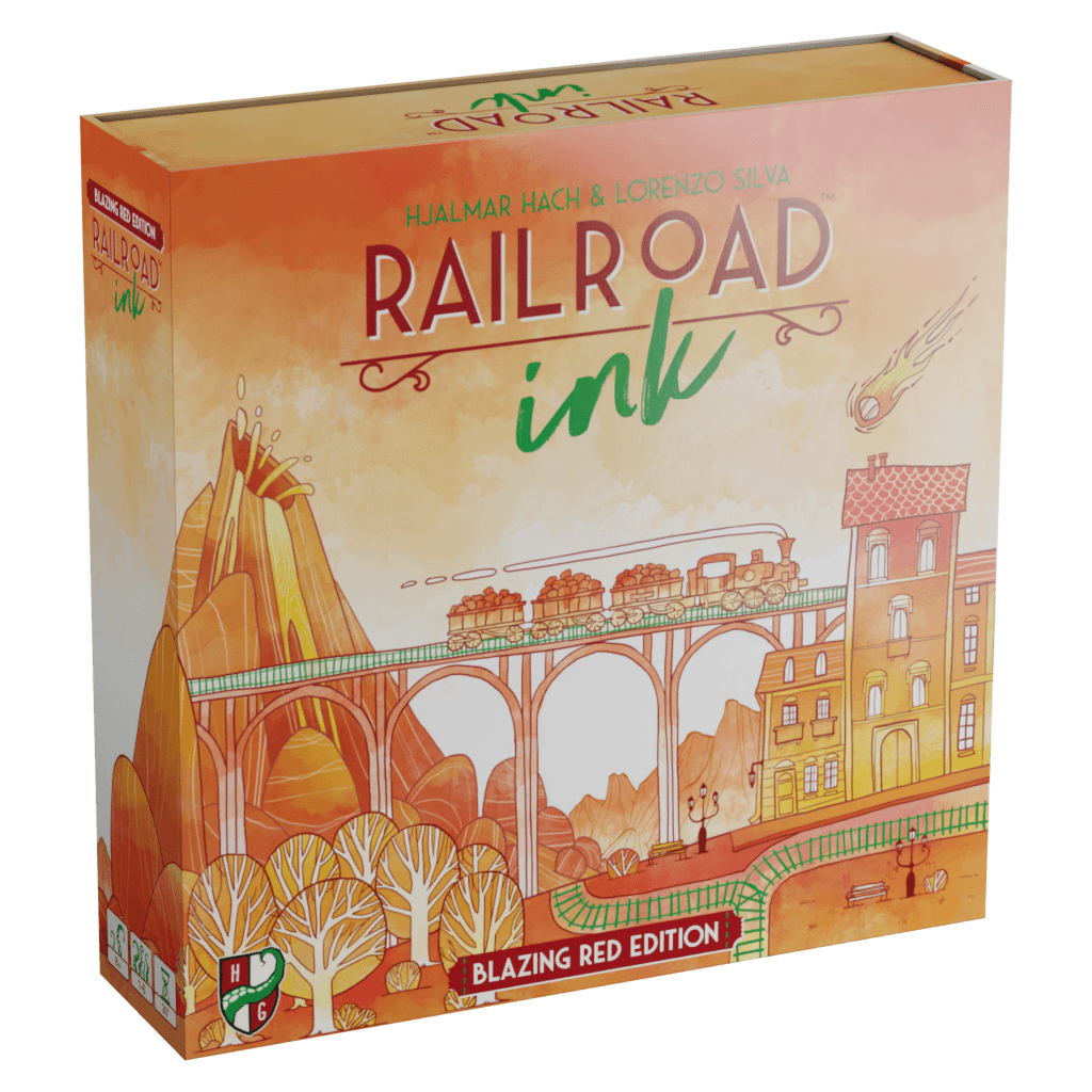 Railroad Ink Blazing Red škatla