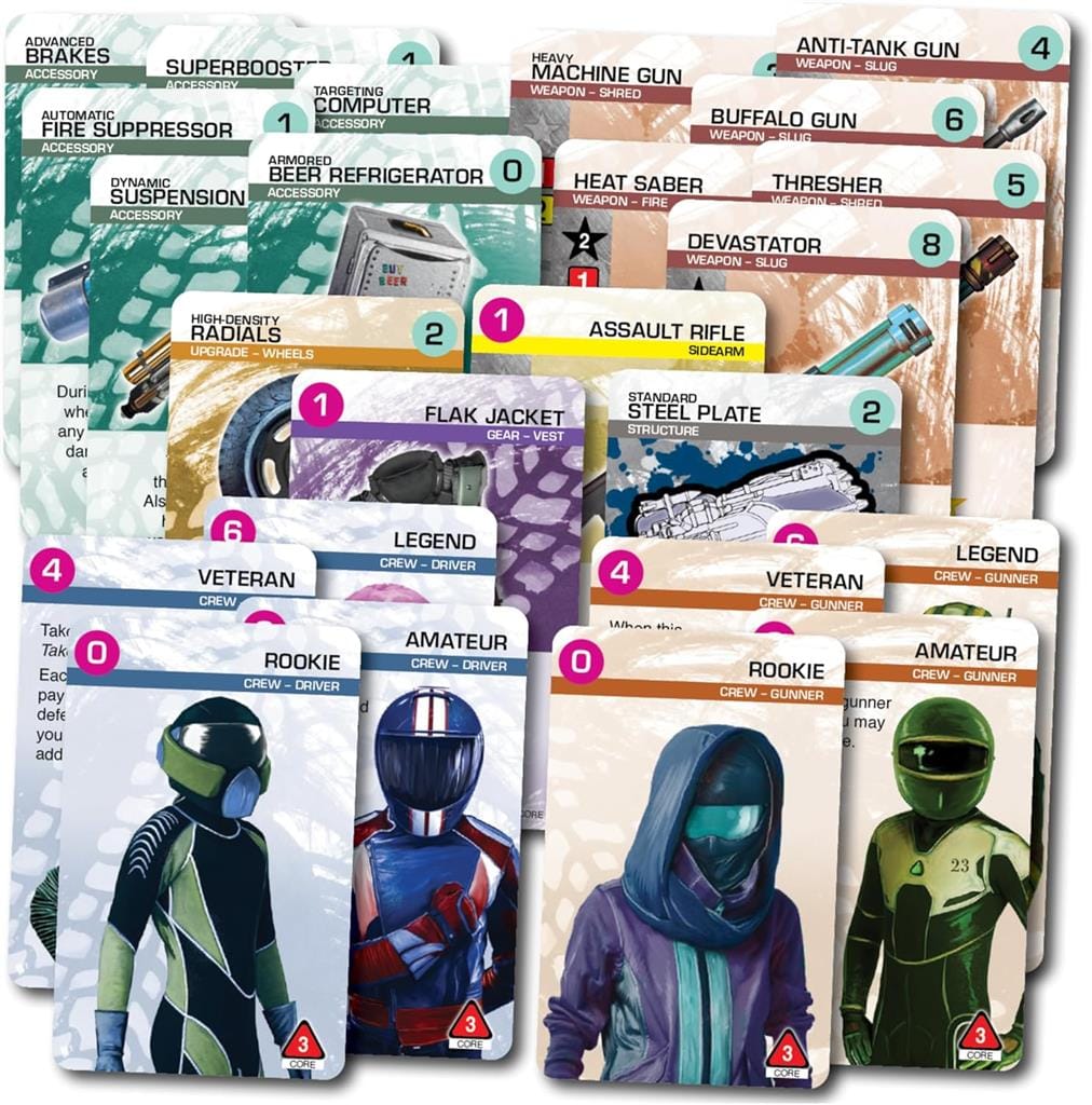Car Wars 2 Player Orange:Purple družabna igra karte