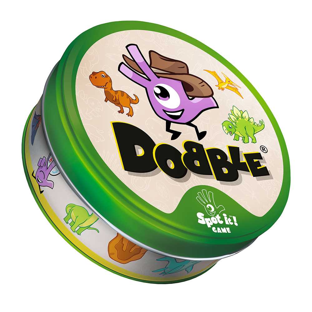 Dobble dinozavri družabna igra škatla