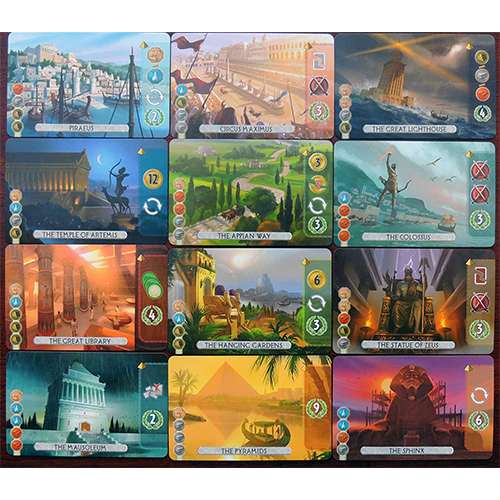 7 Wonders Duel družabna igra čudesa
