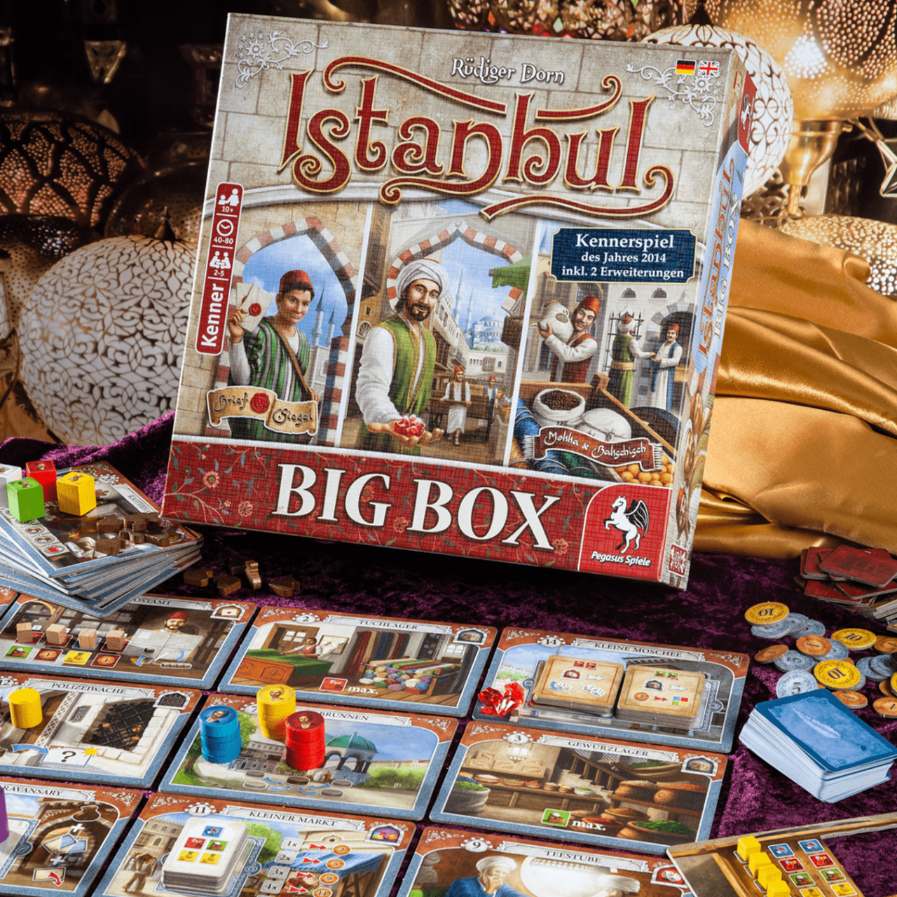 Istanbul big box družabna igra igra z vsebina