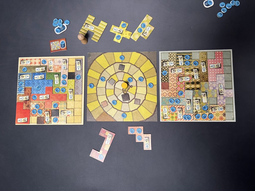 Patchwork družabna igra konec