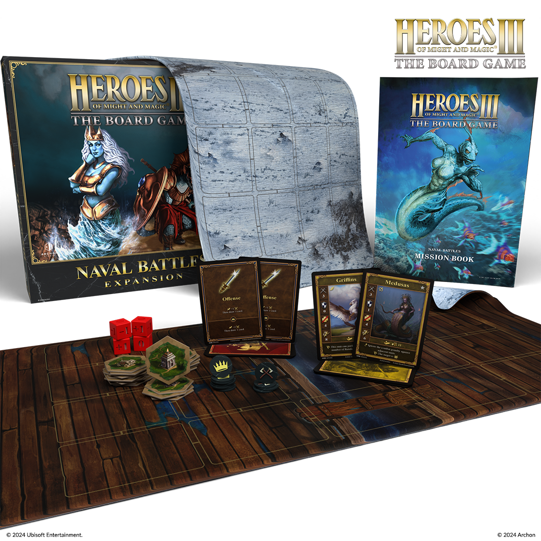 Heroes of Might and Magic 3 The Board Game Naval Battles Expansion družabna igra vsebina 1