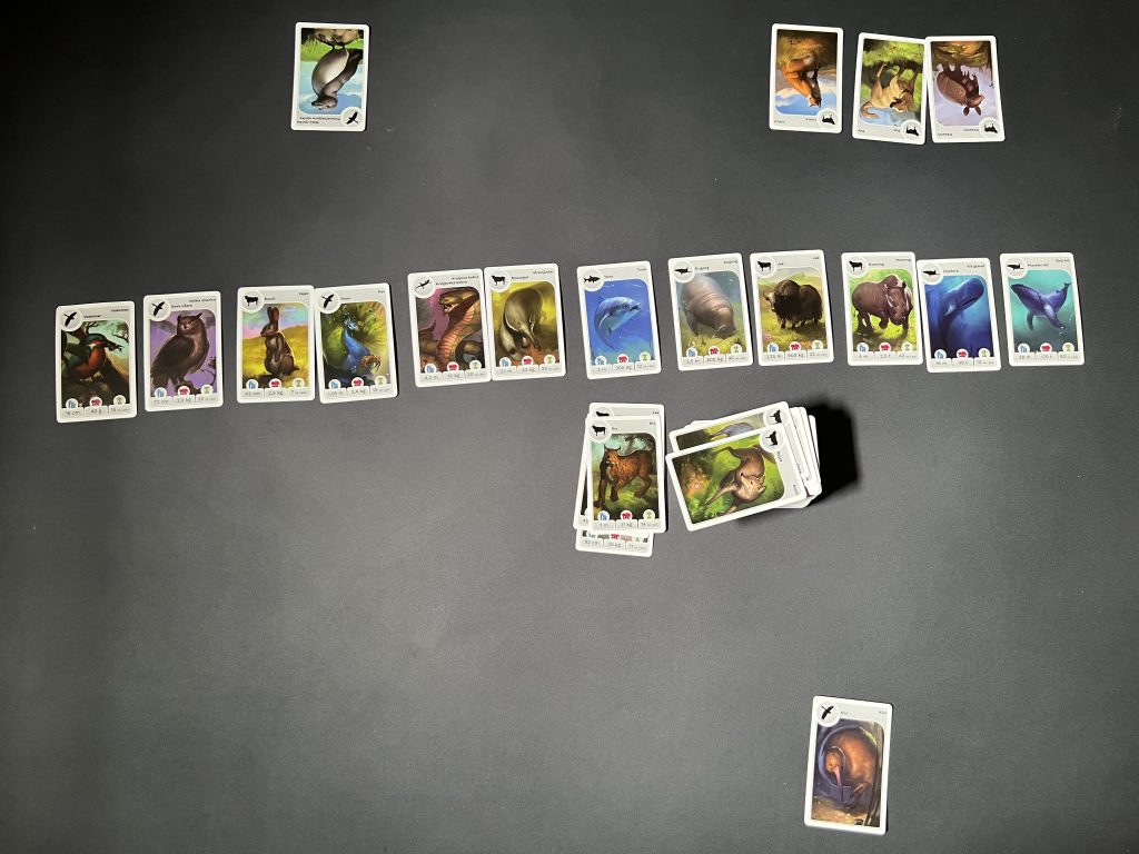 Cardline animals družabna igra zmaga
