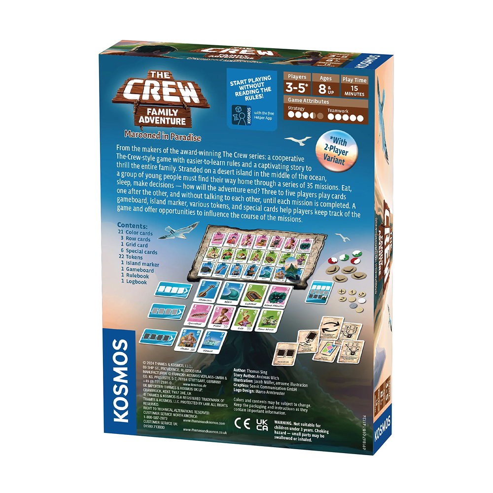 The Crew - Family Adventure družabna igra zadnja stran