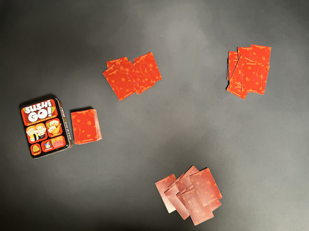 Sushi GO! družabna igra priprava