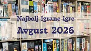 Najbolj igrane igre Avgust 2026