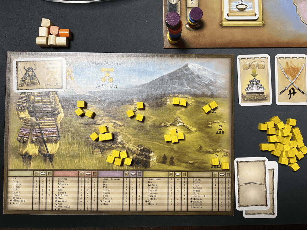 Shogun Big Box družabna igra postavitev vojske