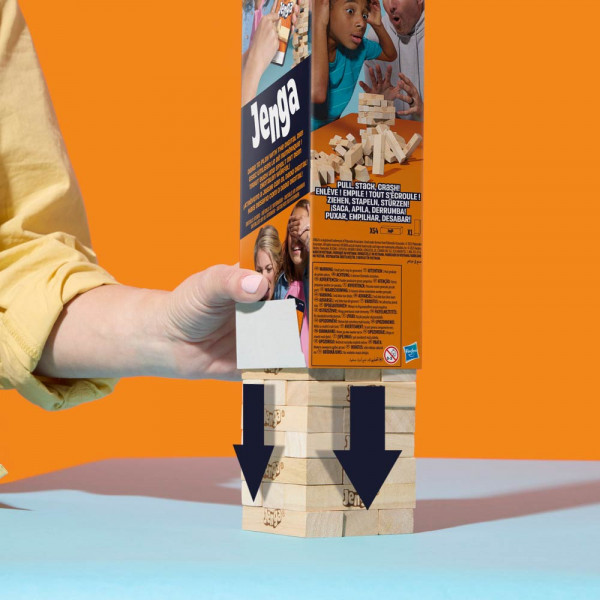 Jenga družabna igra postavitev