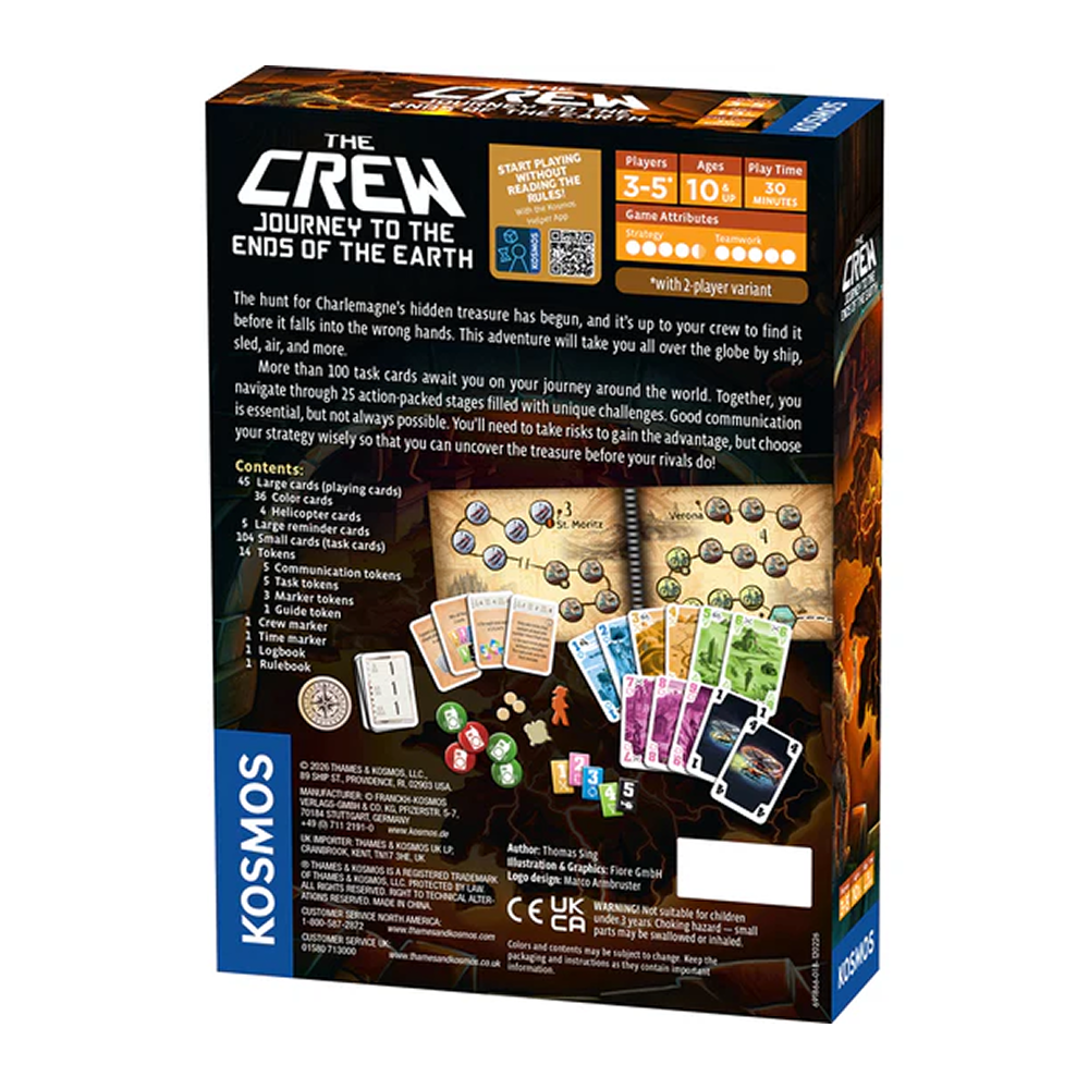 The Crew Journey to the Ends of the Earth družabna igra zadnja stran škatle